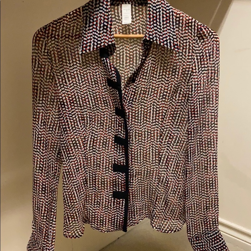 Versace button down blouse